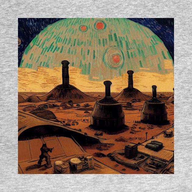 Starry Night in Mos Eisley Tatooine by Grassroots Green